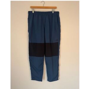 Gorpcore The North Face Mens Large Wind Pants Blue Black Colorblock Hiking Tech